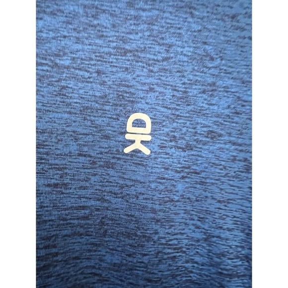 LITTLE DONKEY MARBLED Blue PULLOVER 1/4 ZIP LIGHTWEIGHT SHIRT  SIZE Medium Men - Picture 3 of 9